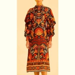 Farm Rio open back Scarf Dress